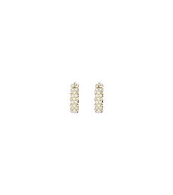 Perłowe kolczyki koła