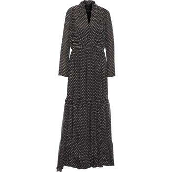 Długa sukienka w groszki