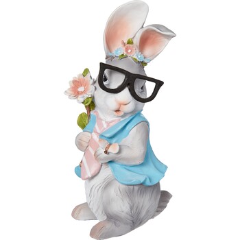 Wielokolorowy zając w okularach