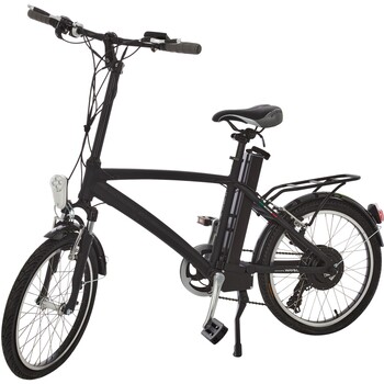 Czarny rower elektryczny