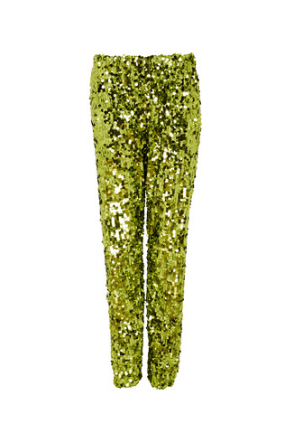 Zielone cekinowe spodnie