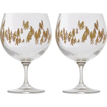 Kieliszki ze złotym wzorem