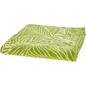 Zielony ręcznik w liście