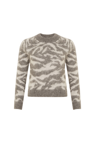 Sweter w print zebry