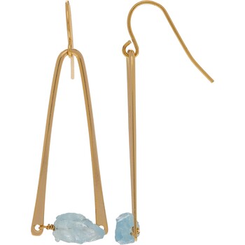 Trójkątne złote kolczyki