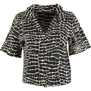 Krótka czarno-biała bluzka