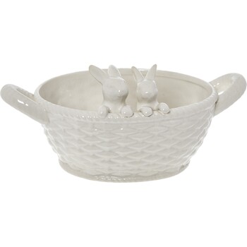 Miska z zającami wielkanocnymi