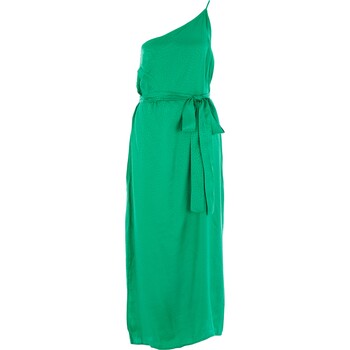 Zielona sukienka na jedno ramię