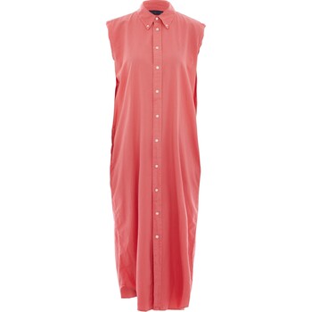 Różowa koszulowa sukienka