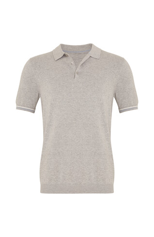 Szary t-shirt polo