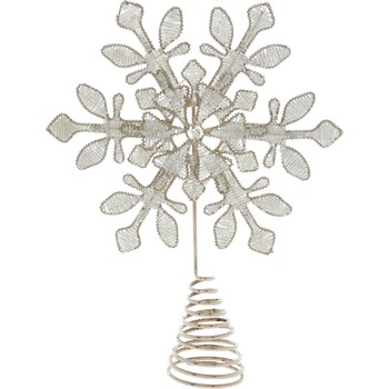 Srebrna ozdoba choinkowa