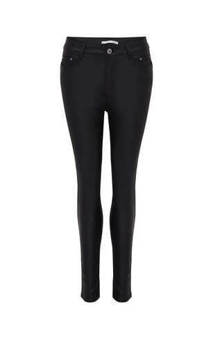 Obcisle czarne jeansy damskie