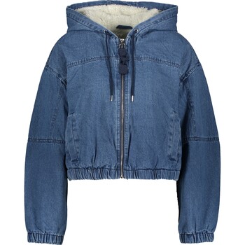 Jeansowa kurtka z kapturem