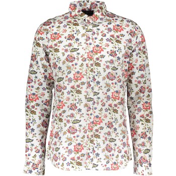 Biała koszula w kwiaty