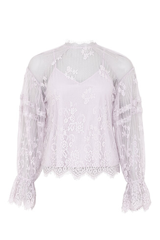 Liliowy top