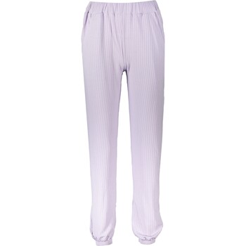 Liliowe spodnie dresowe