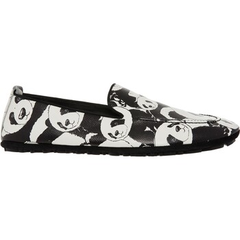 Skórzane buty ze wzorem w pandę