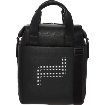 Czarna skórzana torba