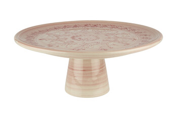 Różowa ceramiczna patera