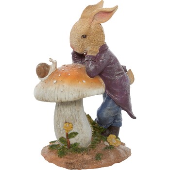 Ozdoba zając wielkanocny z grzybem