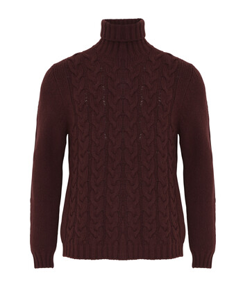 Brazowy sweter