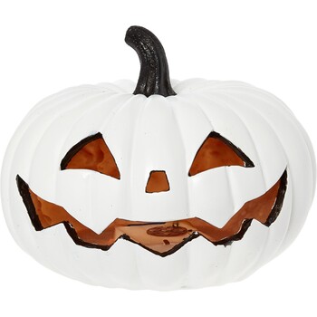 Halloweenowa biała dynia