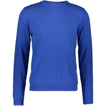 Niebieski ażurowy sweter