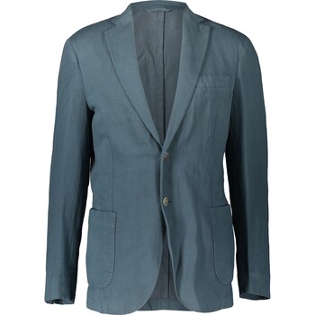 Lniana marynarka w morskim kolorze