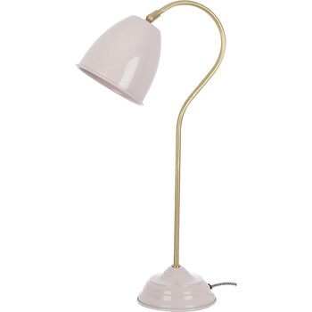 Różowa lampka na biurko