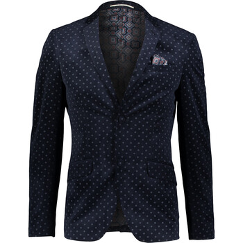 Taliowana granatowa marynarka