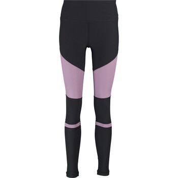 Czarno fioletowe legginsy