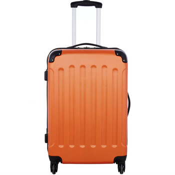 Duża pomarańczowa walizka