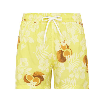 Żółte szorty we wzory