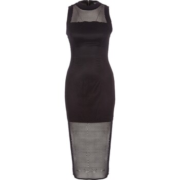 Czarna siateczkowa sukienka