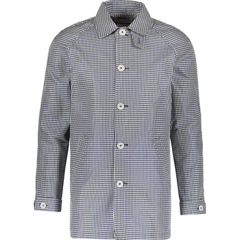 Płaszcz w czarno-białą kratę