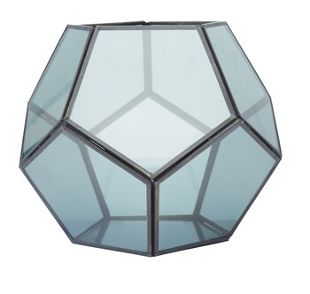 Geometryczna waza ze szkła