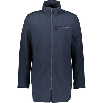 Granatowa dluga kurtka