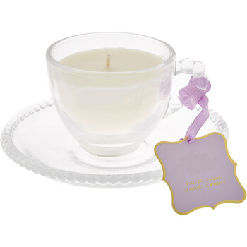 Fioletowa swieczka o zapachu czeresni