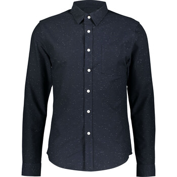 Granatowa koszula typu Oxford