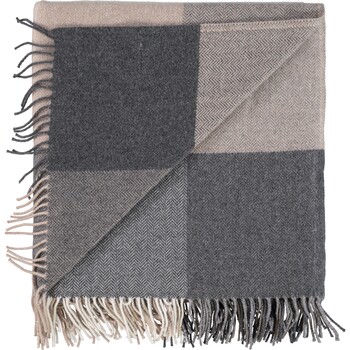 Welniany szalik w krate