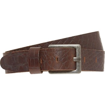 Skórzany brązowy pasek