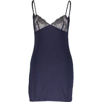 Granatowa sukienka z koronkowymi elementami