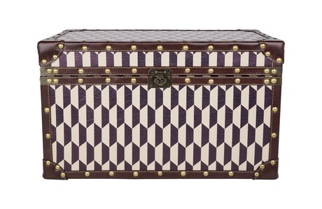 Brązowo czarna skrzynia