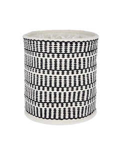 Czarno biały kosz na pranie