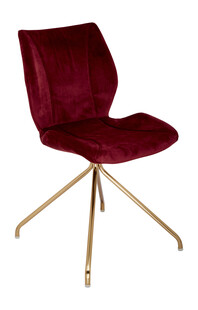 Czerwone krzesło z aksamitu