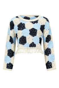 tk-maxx sweterek-azurowy-blekitne-kwiaty 134.99 zl