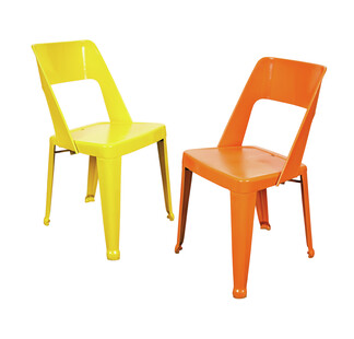 tk-maxx zestaw-krzesel-metalowych-pomarancz-zolty 124.99 zl