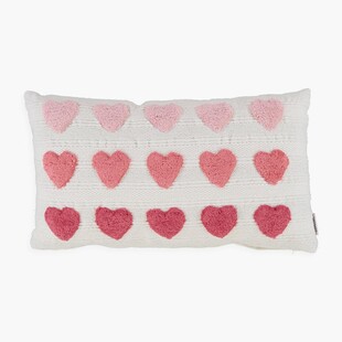 TK MAXX Biala poduszka z sercami 99.99 ZL