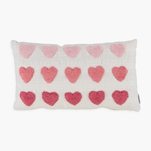 TK Maxx bialo-czerwona poduszka w serca 99.99PLN