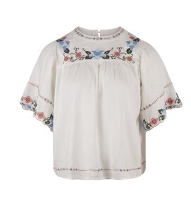 TK Maxx biały haftowany top 169.99PLN